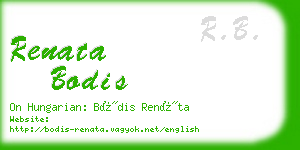 renata bodis business card